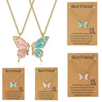 cindy unice de bijuterii de top de Frumusețe Butterfly BFF Pandantiv Coliere pentru Femei Fata Cadou de Ziua Lanț Fin barbie Accesorii