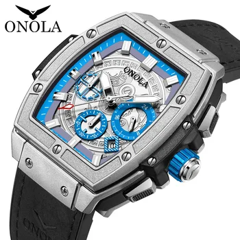 Ceasuri de moda barbati de Brand ONOLA sport de Lux Nou 2022 business impermeabile din Piele ceas barbati ceas