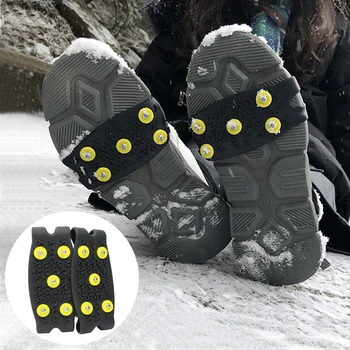 Anti Skid Pantofi Crampoane pentru Zapada Si Gheata de Prindere Pantofi de Iarna Prindere Anti-Alunecare, Crampoane pentru Alpinism în aer liber de Gheață Pene Pantof Acoperă