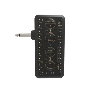 Cuvave Electric Portabil Amplificator Chitara Mini Amplificator pentru Căști Built-in de Întârziere Tuner Phaser, Reverb Efect IR Cabinet Chitara Plug