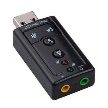 1 buc Externe Mini USB 2.0 3D Virtual 480Mbps 7.1 Canale Audio placa de Sunet Adaptor pentru PC Desktop Notebook