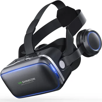 VR Shinecon 6.0 G04 Ochelari de Realitate Virtuală 3D VR Ochelari Stereo Cască Căști cu Control de la Distanță pentru Android IOS