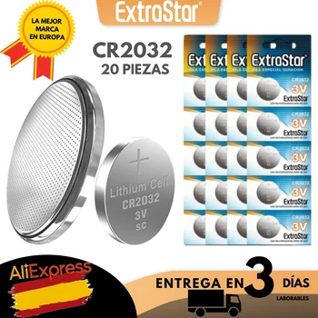 ExtraStar® 20 Buc CR2032 baterii 2032 3V litiu buton buton tip baterie
