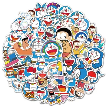 50pcs Doraemon Autocolant Cărucior Caz Impermeabil de Desene animate Toy Autocolant Chitara Skateboard Autocolant Anime Autocolante Drăguț Laptop Piele