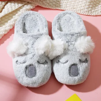 Special Koala Blană Papuci Unisex Drăguț Amuzant Pantofi Bărbați Femei De Iarnă, Papuci De Casă Personalizat Papuci De Casa Papuci De Casa Pentru Copii Interior