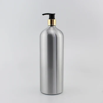 1000ML Goale Sticle de Aluminiu Cu Lotiune Crema Pompa de Containere de Metal Sticla de Ulei Cosmetice Recipient Dozator Sapun Lichid 1L