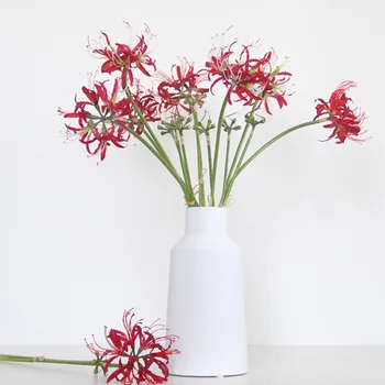1buc Simulat Lycoris Flori Datura Flori Artificiale Red Spider Crin de Flori de Mătase INS Stil de Decorațiuni interioare Aranjament de Flori