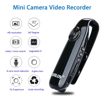 Boblov Mini Camera HD 1080P 007 Corp Cam de camere Video Digitale DVR Înregistrare în Buclă Dashcam Detector de Miscare Baby Monitor