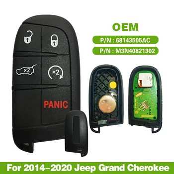 CN086015 Original 5Buttons Keyless mai Îndepărtate Cheie Pentru perioada 2014-2020 Jeep Grand Cherokee Cheie Inteligentă 433MHZ P/N: 68143505AC / M3N40821302