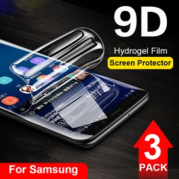 HD Ecran Protector pentru Samsung Galaxy S20 Ultra S8 S9 S10 Plus Nota 9 din 10 Complet Capacul de Protecție Moale Hidrogel Film Protector