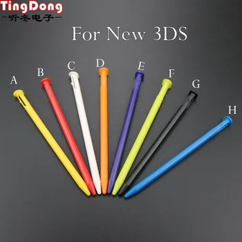 TingDong Alb/Negru de Plastic de Culoare Stylus Touch Pen Înlocuitor Pentru Nintend Nou Joc pentru Consola 3DS