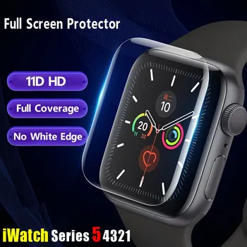 Ecran Protector Pentru Apple Watch Seria 7 45 mm 41 mm iWatch 11D Acoperire Completă de Film de accesorii 45mm 41mm