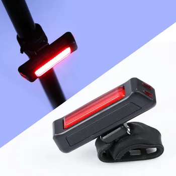 USB LED Bicicleta Fata-Spate, Coada de Lumină Reîncărcabilă Lampă de Avertizare rezistent la apa , alb și Roșu