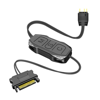 SATA de Alimentare 5V 3Pin RGB ARGB Controller Adaptor Pentru Calculator PC Cazul LED-uri Benzi Ventilatoare de Răcire cu Apă Accesorii
