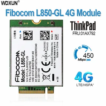 Fibocom L850-GL M. 2 Card 01AX792 4G LTE Modulul Wireless Lenovo ThinkPad X1 Carbon Gen6 X280 T580 T480s L480 X1 Yoga Gen 3, L580