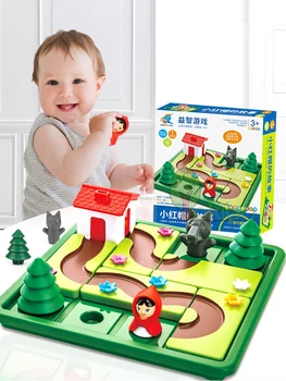 Little Red Riding Hood Inteligent Hide&Seek Jocuri Cu Soluție de Construire de Calificare Joc de Logica Puzzle IQ de Formare Jucărie pentru Copii Cadouri