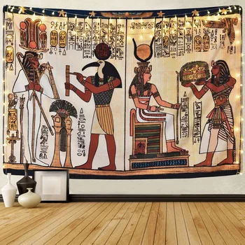 SepYue Egiptul Antic Tapiserie De Perete Vechi Culturii Tipărite Hippie Egiptean Tapiserii De Perete Pânză Home Decor Vintage Tapiserie