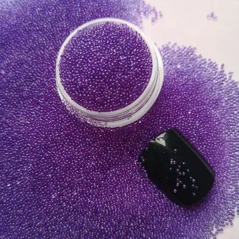 DIY Pedrarias Violet AB Cristal de Sticlă Caviar Margele Mici 3D Micro Sirena Nails Art, Manichiura Decor