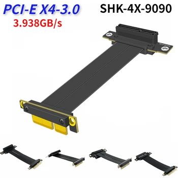PCIE 4X Cablu PCI Express Riser Gen PCIe 3.0 X4 Coloană de Cablu Placa de baza PC-ul GPU PCI-E Extender Convertor Adaptor Pcie 3.0 x4