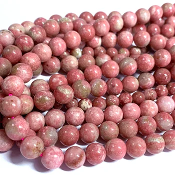 Veemake Naturale Reale Rosu Roz Thulite vs Liber Piatră prețioasă Coliere Bratari Cercei Femei Margele Pentru Bijuterii Making07033