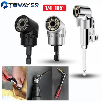 Towayer 105 Unghi Șurubelniță Set Socket Suport Adaptor Reglabil Unelte De Mână Unghi Șurubul Driver Instrument De 1/4