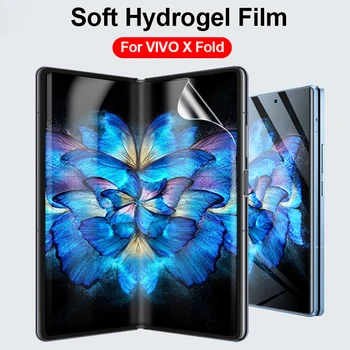 2 in 1 Soft Hidrogel Film Complet Capacul Pentru Vivo X Ori 5G Fața Ecran Protector HD Transparent Flexibil Hidrogel Film Protector