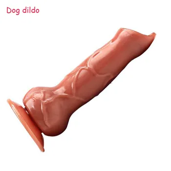 Câine mare animal penis artificial, design Realist cu aspirație penis fals consoladores femenino, Nici un vibrator anal dildo-uri, jucarii sexuale pentru femei