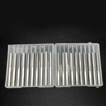 10buc Dublu 2 Flaut Drept Slot freze Tungsten din Oțel CNC Router Biți 17mm Pentru Lemn Plastic de Tăiere de Mortezat