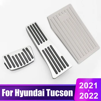 Pentru Hyundai Tucson 2021 2022 NX4 Aliaj de Aluminiu Masina Pedala de Picior Capac Combustibil Accelerator de Repaus a Pedalei de Frână Pad Accesorii