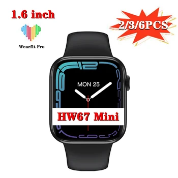 HW67 Mini Ceas Inteligent 2/3/6PCS Femei Bărbați 1.6 inch 40mm 41mm ceas inteligent