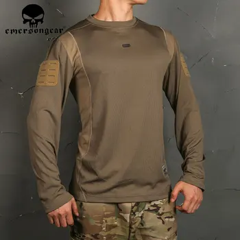EMERSONGEAR Tactice UMP Scafandri T-Shirt pentru Bărbați Fitness Sport Maneca Lunga de Vânătoare, Alpinism Tricou Masculin Respirabil Haine EM9541