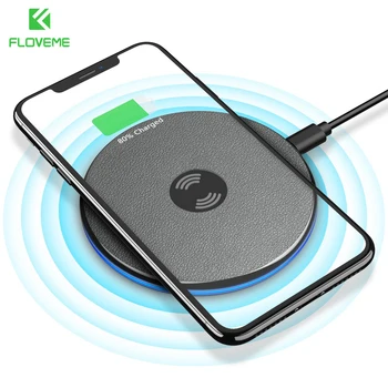 FLOVEME Qi Wireless Charger Pentru iPhone X XR XS Max Ultra Subțire Wireless Charging Pad Pentru Samsung S9 S8 Nota 9 USB Încărcătoare de Telefon