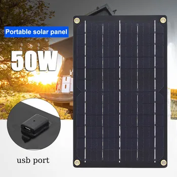 Noile Panouri Solare Puternice 5V USB de Siliciu Monocristalin de panouri Solare în aer liber Camping Mobil rezistent la apa de Alimentare Încărcător de Telefon Mobil