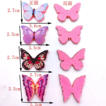 20buc Sclipici Patch-uri de Culoare Nou Tipărite Fluture Pentru Petrecerea de Craciun Clip de Păr Aplicatiile Accesorii pentru Decor