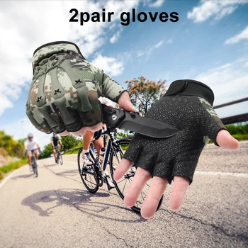 2pair Jumătate Degetul Mănuși pentru Bărbați în aer liber Militare Tactice Mănuși de Sport de Fotografiere de Vânătoare Airsoft Motocicleta Mănuși de Ciclism