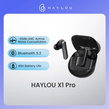 HAYLOU X1 Pro TWS Adevărat Pavilioane Wireless ANC Bluetooth 5.2 Căști 40 de ore de Viață a Bateriei AAC HD Codec fără Fir Căști Cu 3-mic