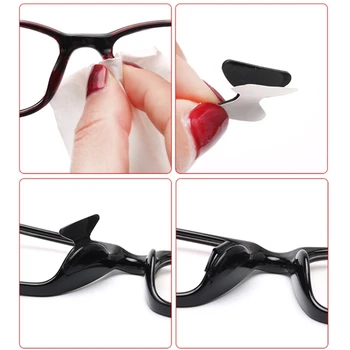 10 Perechi de Ochelari de vedere ochelari de Soare Adeziv Silicon Non-alunecare Stick pe Nas Tampoane