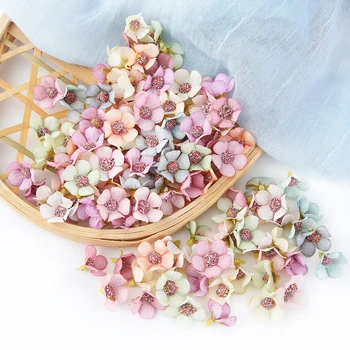50PCs Daisy Flori Artificiale Capul Mini Mătase 2cm Fals Flori Pentru Decor Acasă Decor de Nunta DIY Ghirlanda de Flori Frizură