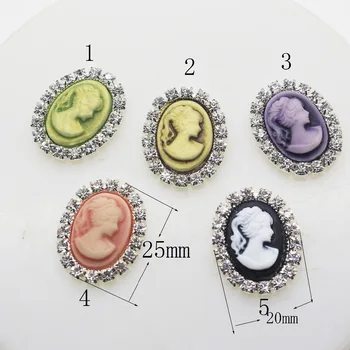 10buc/lot 13*18mm Rășină frumusete Stras butonul/cristal artificial accesoriu de păr de nunta de decorare.