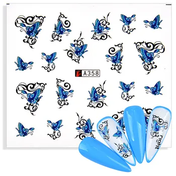 1buc Transfer de Apă Nail Art Sticker 2022 Noi Modele de Insecte Fluture Decal Slider Împachetări Sfaturi Decoratiuni Autocolante DIY Manichiura