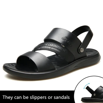 Bărbați Sandale Din Piele, Sandale Barbati De Moda Confortabil De Agrement Catarama Curea Brand De Pantofi Pentru Bărbați Sandale De Plaja