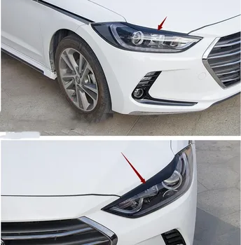 pentru Hyundai Elantra 2016 2017 2018 Sedan Faruri Spranceana Pleoape ABS Cromate Autocolante Capac Accesorii de Styling Auto