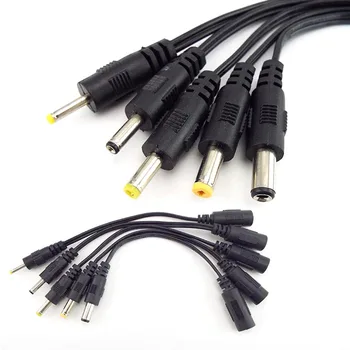 Cablu De Alimentare 5.5x2.1mm DC Feminin Mufa de Alimentare DC Plug de sex Masculin Cablu de 5.5*2.5 mm 3.5 x 1.35 mm 4.0*1.7 mm 4.8 2.5 0.7 Extensie Conector