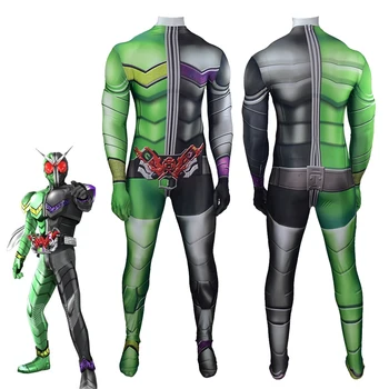 Seriale TV Kamen Rider W Cosplay Costum Zentai Adulți Copii Body Rider Mascat Salopeta Unisex Costum dintr-O Bucata