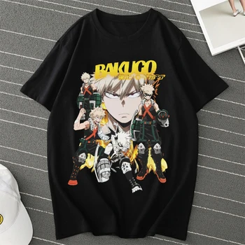 Boku No Hero Academia Tricou Unisex Tee Anime tricouri Katsuki Baku tricouri Eroul Meu mediul Academic Punk Tricou de Înaltă Calitate T-shirt