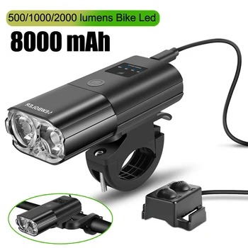 Biciclete Lumina 1000Lumen 4000mAh Faruri de Bicicletă Power Bank cu Lanterna Ghidon de Încărcare USB MTB de Ciclism Rutier a Evidenția