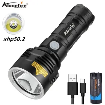 Alonefire H030 Super Puternic Lanterna LED-uri XHP50.2 Tactice Lanterna USB Reîncărcabilă Linterna Impermeabil Lampă Ultra Luminos Campi
