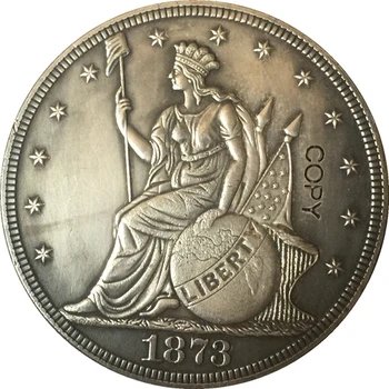 1873 Statele Unite ale americii $1 Dolar monede COPIA de Tip 2