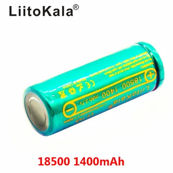 LiitoKala Lii-14A 18500 1400mAh 3.7 V 18500 Baterie Baterie Reîncărcabilă Recarregavel Litiu Li-ion Batteies Pentru Lanterna LED-uri