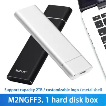 Hard Disk Cutie USB 3.1 Tip-C pentru M. 2 unitati solid state SSD Mobil 6Gbps Externe Cabina de Caz pentru m2 SSD SATA USB 3.1 2260/2280